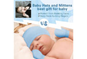 Zando Unisex Baby Beanie Caps & Mittens: Cozy Newborn Set