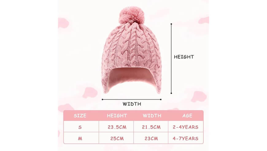 Duoyeree Kids Pom-Pom Beanie: Warm & Stylish Winter Hat