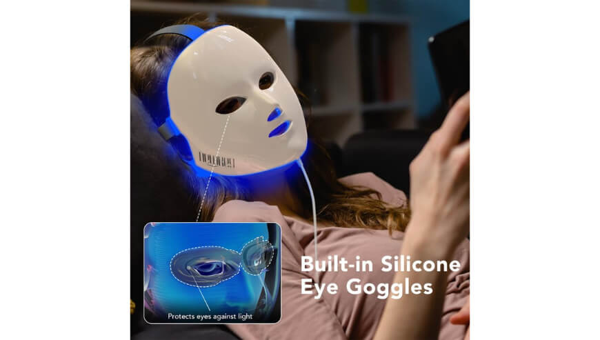 NEWKEY Blue Light Therapy Mask for Acne & Wrinkles