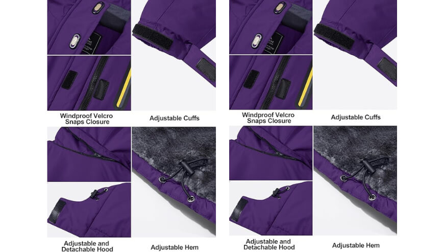 MAGCOMSEN Women’s Ski Jacket: Warm & Water Resistant