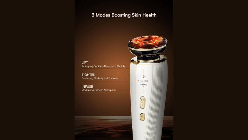 Microcurrent Facial Device & Red Light Therapy by INIA