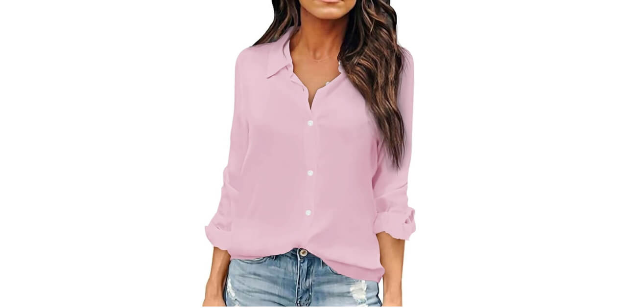 OMSJ Women’s Chiffon Blouse: Elegant & Versatile