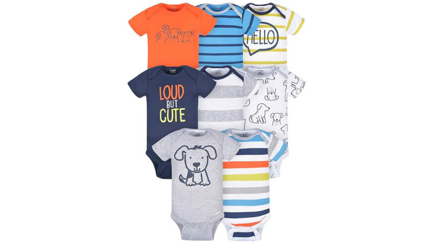 Onesies Brand Baby Boys: 8-Pack Short Sleeve Bodysuits Set