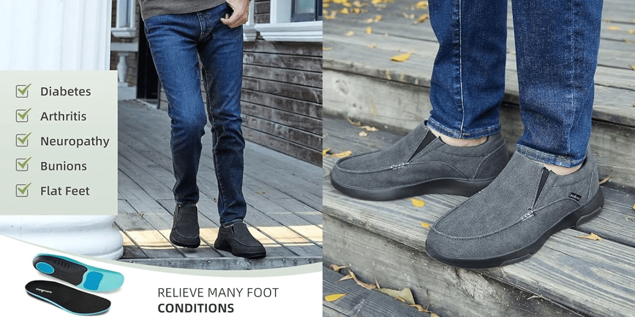 OrthoComfoot Men’s Orthopedic Loafers: Comfort & Pain Relief