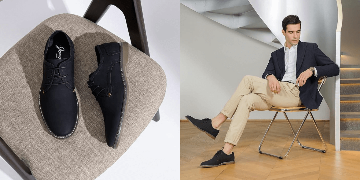 Jousen Men’s Suede Dress Shoes: Classic & Versatile