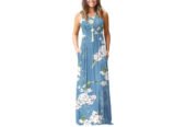 AUSELILY Women’s Summer Sleeveless Loose Maxi Dress