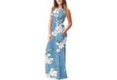 AUSELILY Women’s Summer Sleeveless Loose Maxi Dress