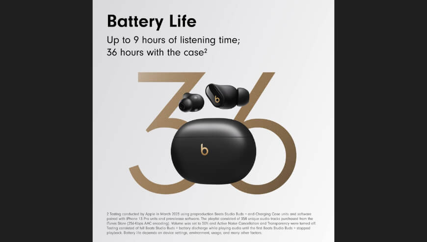 Beats Studio Buds + Wireless Noise Cancelling Earbuds