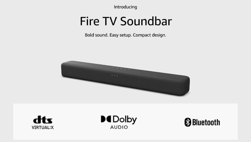 Amazon Fire TV Soundbar: Enhance Your Audio with Dolby & DTS