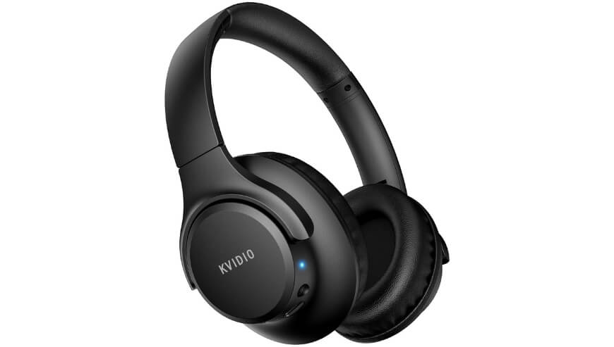 KVIDIO Bluetooth Headphones – 65H Playtime & HiFi Sound