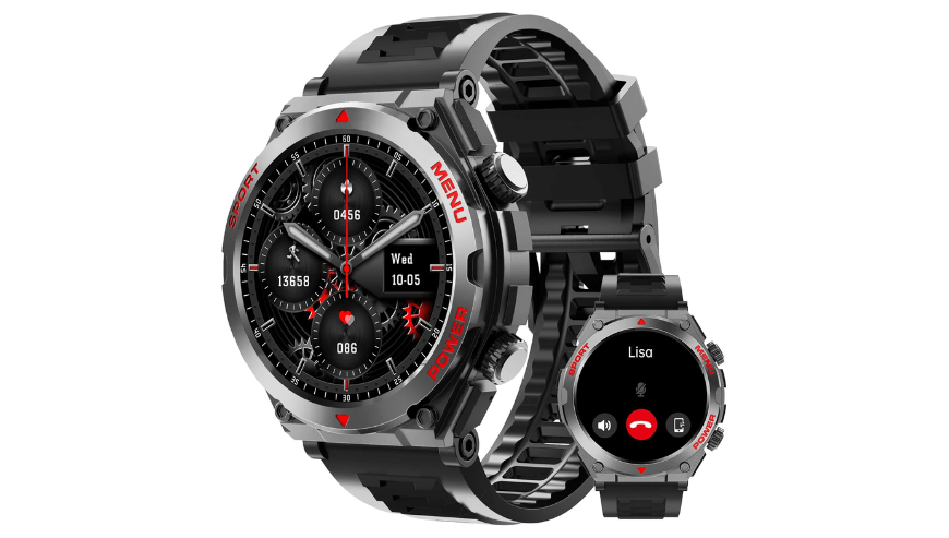 Rugged Military Smart Watch for Men – Ultimate Fitness Tracker