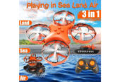 RC Hovercraft Toy – 3-in-1 RC Boat, Car, and Drone for All Terrains