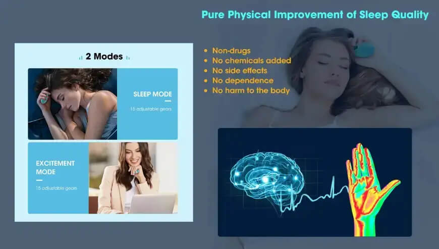 Micro-current Sleep Aid Device: Fast, Natural Sleep Relief